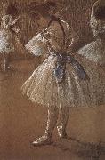 Edgar Degas Dress rehearsal Dancer painting